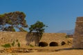 Western Gate of Fortezza in Rethymno. Royalty Free Stock Photo