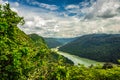 Western ghat amazing dense greenery with leading river