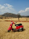 Western ghats with a scooter
