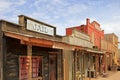 Western houses on the stage of the O. K. Corral gunfight in Tombstone, Arizona