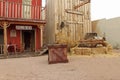 Western houses on the stage of the O.K. Corral gunfight in Tombstone, Arizona