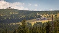 Western Karkonosze - a view of the Szrenica peak and Hala Szrenicka below Royalty Free Stock Photo