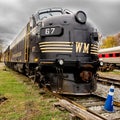 Western Maryland Old train locomotive