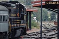 Western Maryland Scenic Railroad train in Cumberland's station