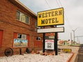 Western Motel sign, on Route 66 in Shamrock, Texas
