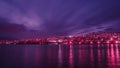 Western part of the city of Rijeka. Panoramic view from the por