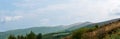 Bieszczady Mountains panoramic landscape, Bukowe Berdo range, Poland, Europe Royalty Free Stock Photo