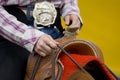 Western riding equipment detail Royalty Free Stock Photo