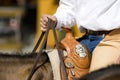 Western riding equipment detail Royalty Free Stock Photo