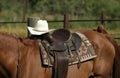 Western Saddle Royalty Free Stock Photo