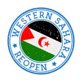 Western Sahara Reopening Stamp.
