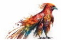 Phoenix watercolor predator animals wildlife, Watercolor Painting Artwork.