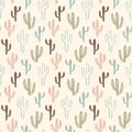 Western Seamless Pattern. Cacti Wild West Print Royalty Free Stock Photo