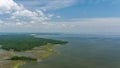 The western shore of Mobile Bay near Dauphin Island, Alabama in June of 2022