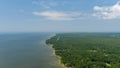 The western shore of Mobile Bay near Dauphin Island, Alabama in June of 2022