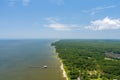 The western shore of Mobile Bay near Dauphin Island, Alabama in June of 2022