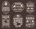 Western show monochrome set flyers