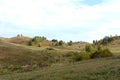 Western Siberia. Foothill landscape in the Charyshsky district of the Altai Territory Royalty Free Stock Photo