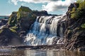 The Western Side Of Chutes De La Chaudiere Royalty Free Stock Photo