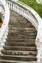 A western-style corridor with white columns and stairs Royalty Free Stock Photo