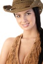 Western style female portrait Royalty Free Stock Photo