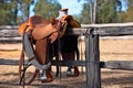 Western Style Horse Saddle Royalty Free Stock Photo
