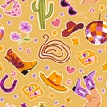 Western Themed Seamless Pattern