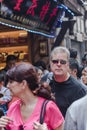 Western tourists in Chongqing Ciqikou.