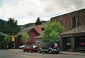 The Western Town Ketchum in the Sawtooth Mountains, Idaho Royalty Free Stock Photo