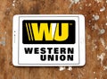 Western union logo Royalty Free Stock Photo