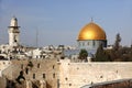 Western Wall and Dome of the Rock Royalty Free Stock Photo