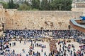 Western Wall and Dome of the Rock in the old city of Jerusalem, Israel. Royalty Free Stock Photo