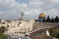 Western Wall and golden Dome of the Rock on Temple Mount, Jerusalem Royalty Free Stock Photo