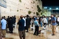 The Western Wall of Jersusalem by Night Royalty Free Stock Photo