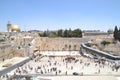 Western Wall, Kotel, Wailing wall Jerusalem and Dome of the Rock, Jerusalem, Israel Royalty Free Stock Photo