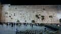 Western Wall in Jerusalem at Night Royalty Free Stock Photo