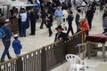 Orthodox Jews at Western Wall in Jerusalem Royalty Free Stock Photo