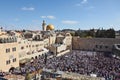 The Western Wall in Jerusalem temple Royalty Free Stock Photo