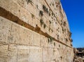 The Western Wall of the temple close-up, Jerusalem, Israel Royalty Free Stock Photo