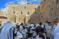 The Western Wall of the Temple in Jerusalem Royalty Free Stock Photo