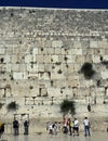 The western wall of the temple mountain in Jerusalem Royalty Free Stock Photo