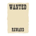 Western wanted dead or alive poster background. Royalty Free Stock Photo