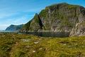 The westernmost camping area in Lofoten Royalty Free Stock Photo