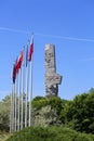 Westerplatte Monument in memory of the Polish defenders,Gdansk, Westerplatte, Poland Royalty Free Stock Photo