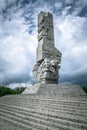 Westerplatte Monument in memory of the Polish defenders Royalty Free Stock Photo