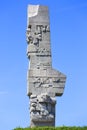 Westerplatte Monument in memory of the Polish defenders, Westerplatte, Gdansk, Poland Royalty Free Stock Photo