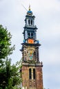 Westertoren of the Wester Church in Amsterdam