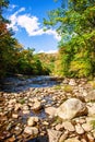 Westfield River on Keystone arches bridge Trail in Berkshires Massachusetts Royalty Free Stock Photo