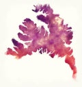 Westfjords watercolor map of Iceland