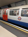 Westham Underground train .London Royalty Free Stock Photo